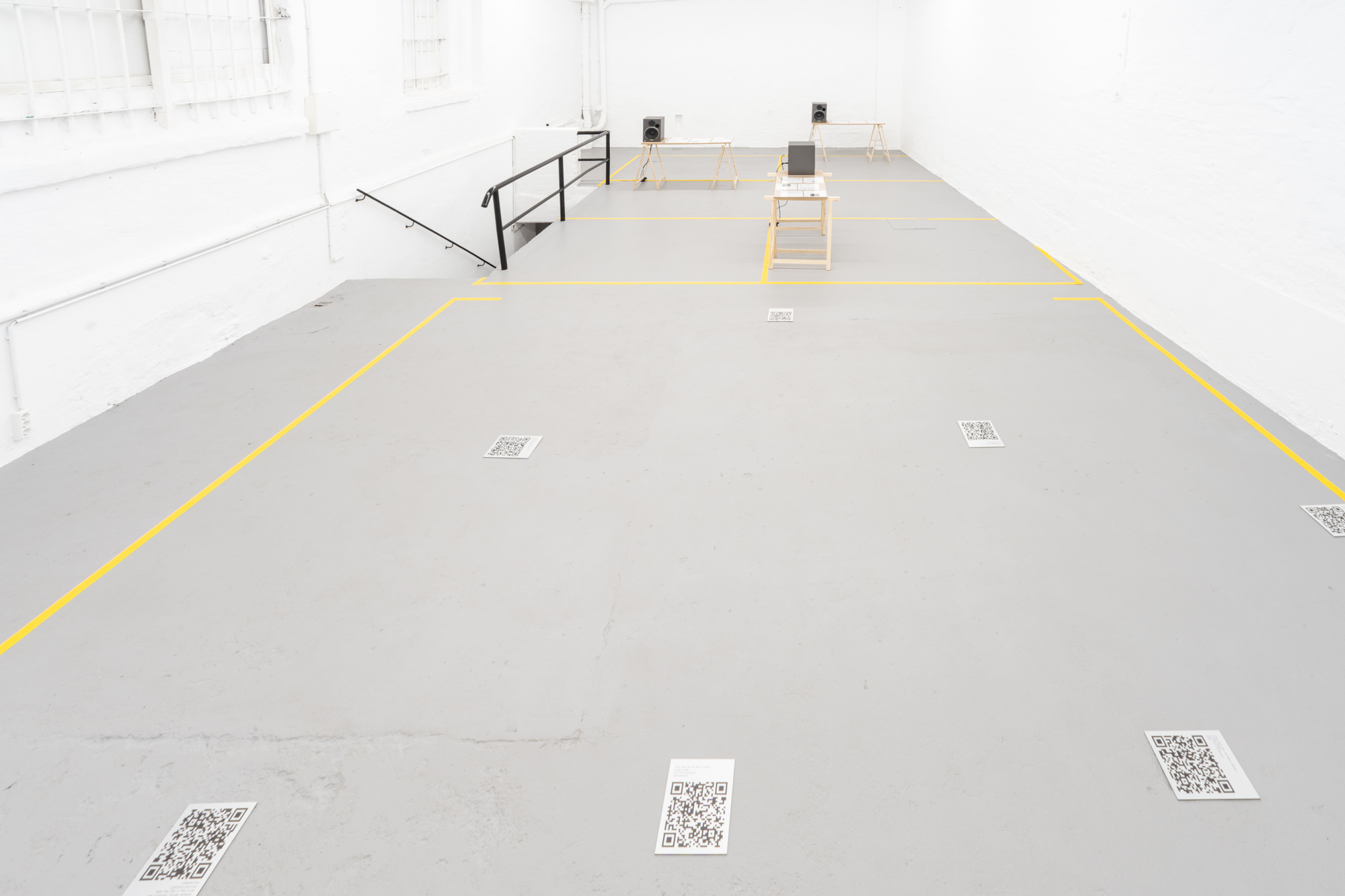 RIVIERA PARKING - Installtion view - 10.12.2021 Studio For Artistic Research Niko Chodor Alex Heilbron Düsseldorf